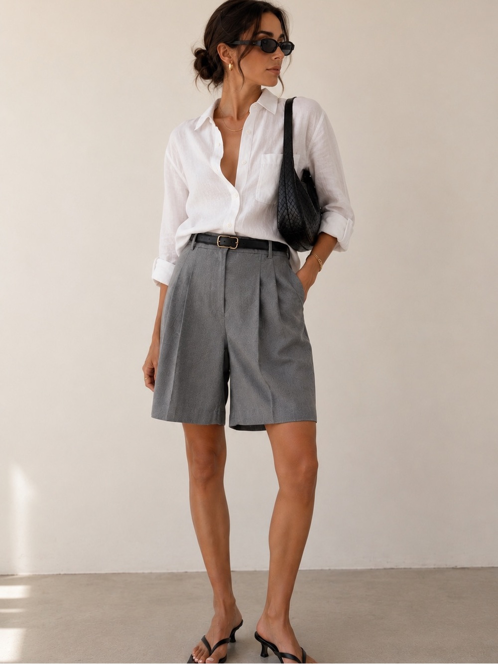 Lovers & Friends Raissa Pleated Bermuda Shorts